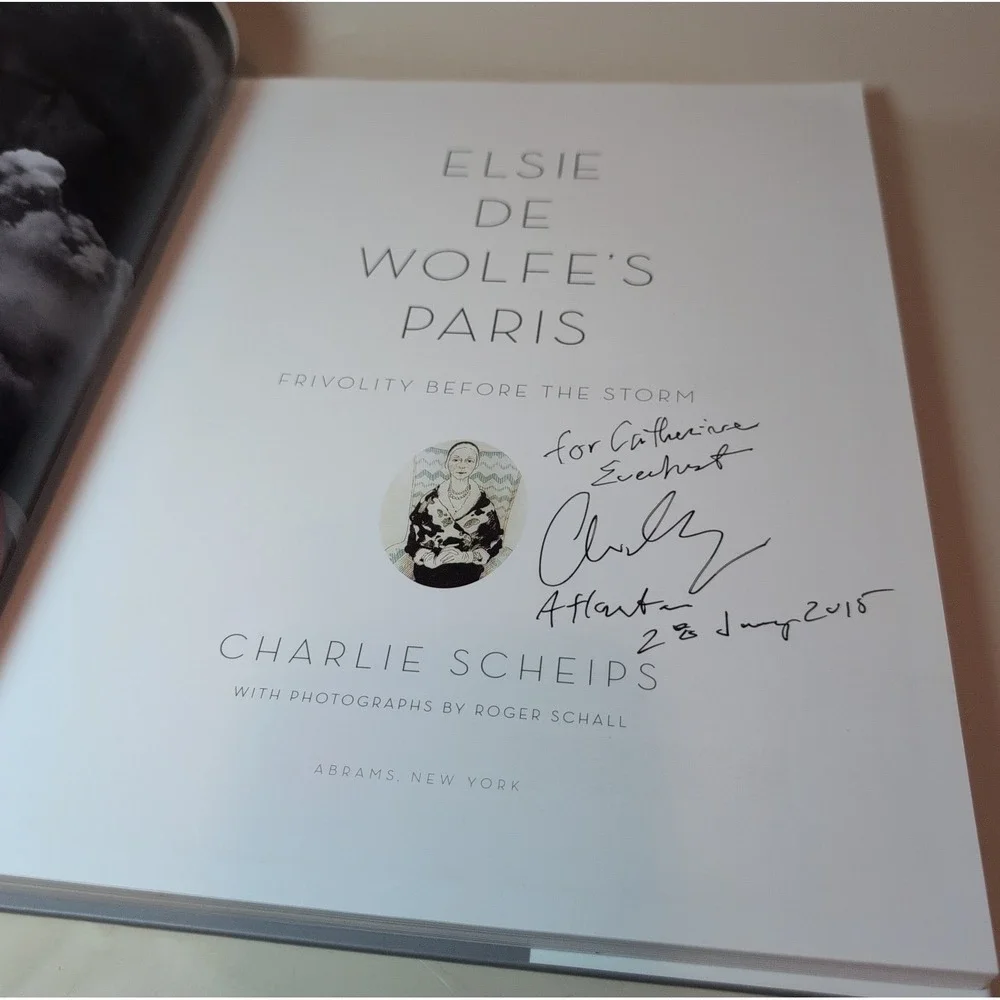Elsie de Wolfe's Paris: Frivolity Before the Storm Charlie Scheips *Signed* HCDJ